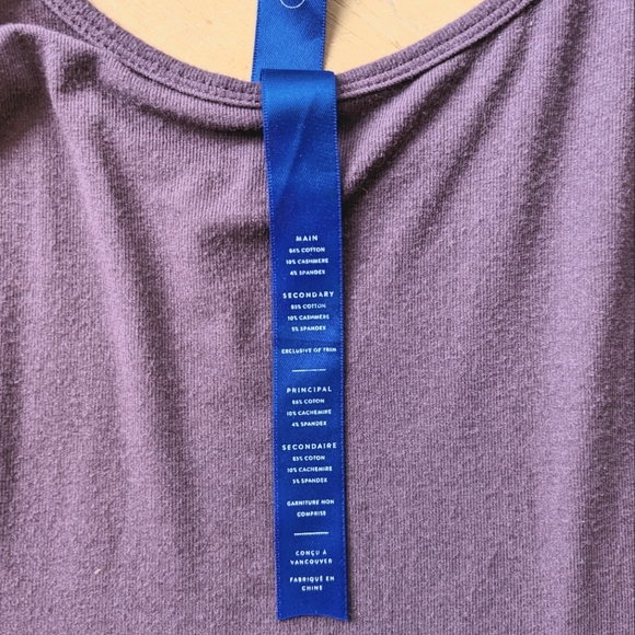 Kit and Ace Cashmere Fitted Midi Dress - Eggplant - Medium - Picture 4 of 4